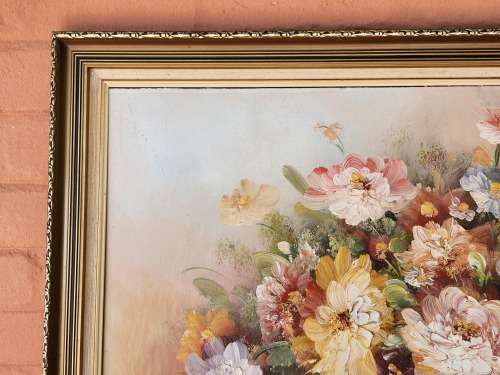 INVESTMENT ART: AWESOME LARGE ORIGINAL K STONE OIL ON BOARD PAINTING