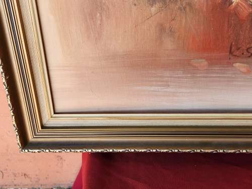 INVESTMENT ART: AWESOME LARGE ORIGINAL K STONE OIL ON BOARD PAINTING