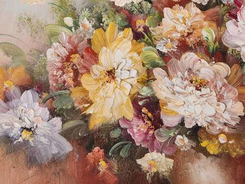 INVESTMENT ART: AWESOME LARGE ORIGINAL K STONE OIL ON BOARD PAINTING