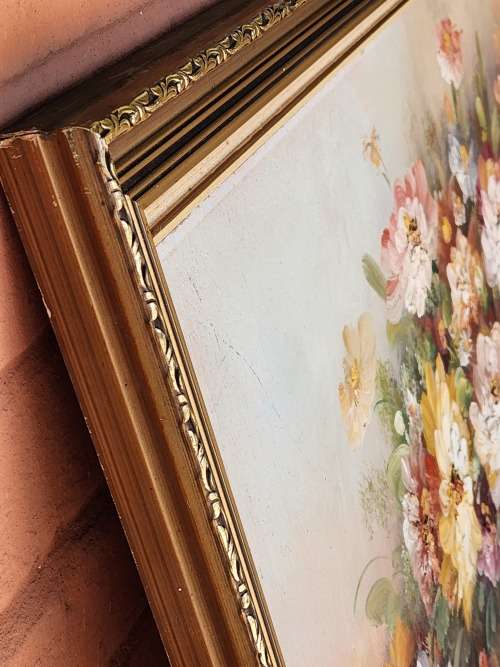 INVESTMENT ART: AWESOME LARGE ORIGINAL K STONE OIL ON BOARD PAINTING