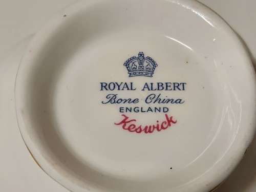 VINTAGE ROYAL ALBERT BONE CHINA KESWICK TEA TRIO