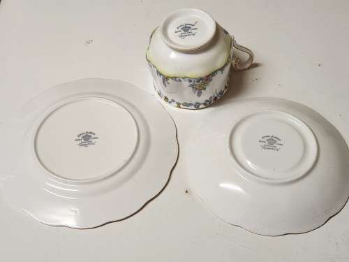 VINTAGE 1960s ROYAL ALBERT BONE CHINA ROSEDALE TEA TRIO