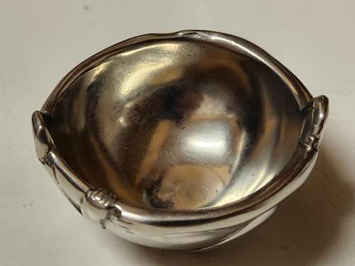 VINTAGE CARROL BOYES FUNCTIONAL ART EARLY DESIGN SMALL PEWTER SALTS BOWL