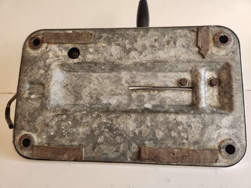 VINTAGE PINEWARE STAINLESS STEEL BREAD SLICER