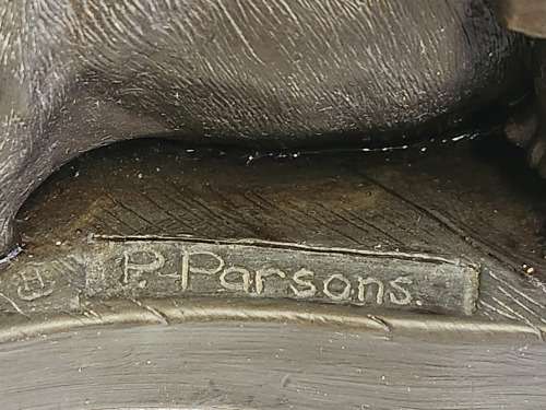 VINTAGE PAULINE PARSONS `BEST OF FRIENDS` COLD CAST BRONZE  FIGURINE