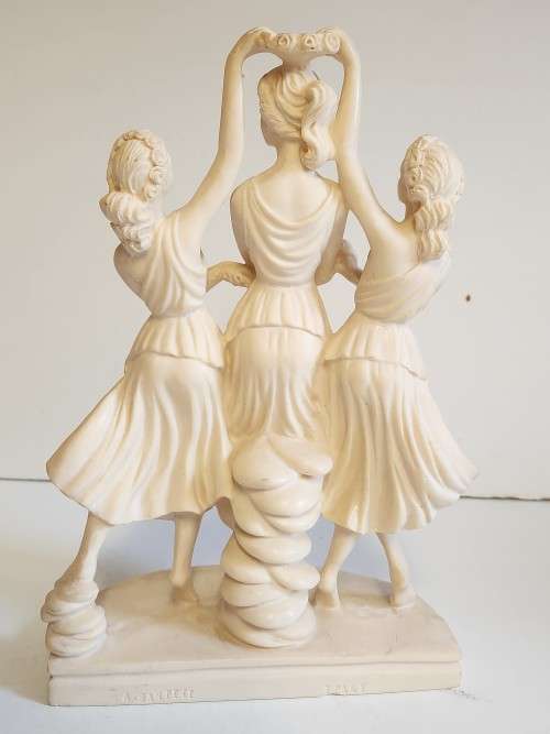 VINTAGE SANTINI CLASSIC SCULPTURE FEATURING THE THREE GRACES