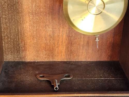 ANTIQUE GUSTAV BECKER WALL CLOCK IN A WORKING CONDITION