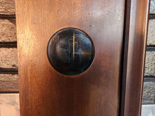 ANTIQUE GUSTAV BECKER WALL CLOCK IN A WORKING CONDITION