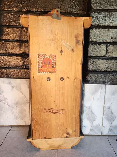 ANTIQUE GUSTAV BECKER WALL CLOCK IN A WORKING CONDITION