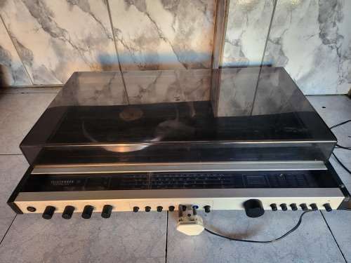 VINTAGE TELEFUNKEN BERLIN SOUND SYSTEM COMPRISING A TURNTABLE, RADIO AND TAPE-DECK