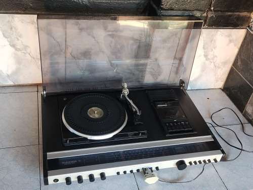 VINTAGE TELEFUNKEN BERLIN SOUND SYSTEM COMPRISING A TURNTABLE, RADIO AND TAPE-DECK