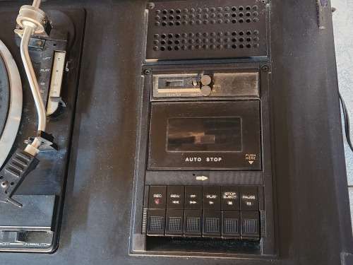 VINTAGE TELEFUNKEN BERLIN SOUND SYSTEM COMPRISING A TURNTABLE, RADIO AND TAPE-DECK