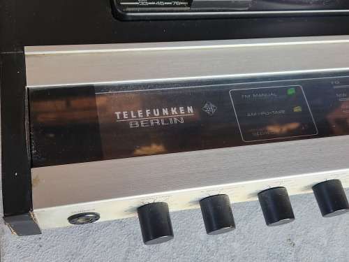 VINTAGE TELEFUNKEN BERLIN SOUND SYSTEM COMPRISING A TURNTABLE, RADIO AND TAPE-DECK