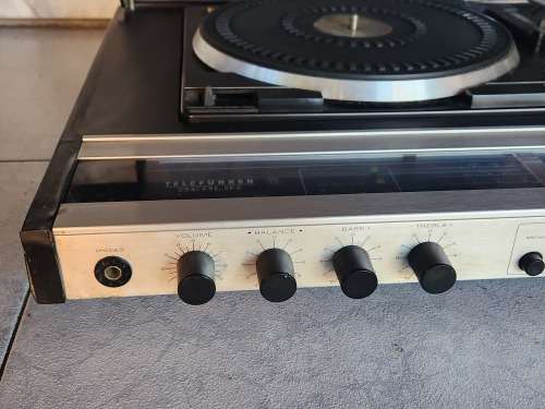 VINTAGE TELEFUNKEN BERLIN SOUND SYSTEM COMPRISING A TURNTABLE, RADIO AND TAPE-DECK