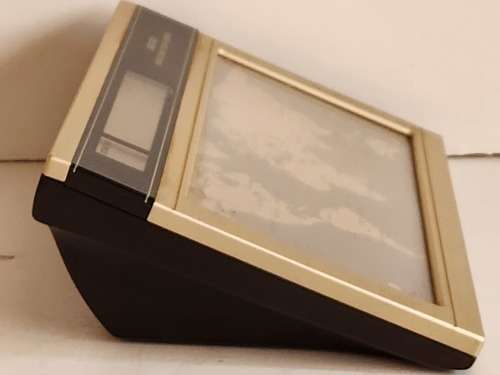 RARE VINTAGE RETRO 1980s SEIKO WORLD TIME TOUCH SENSOR MODEL QNS901G DIGITAL DESK CLOCK, WORKING