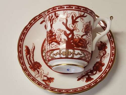 AWESOME VINTAGE CROWN STAFFORDSHIRE FINE BONE CHINA DEMITASSE DUO, MADE IN ENGLAND
