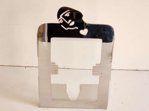 VINTAGE CARROL BOYES FUNCTIONAL ART 18/8 STAINLESS STEEL PHOTO FRAME