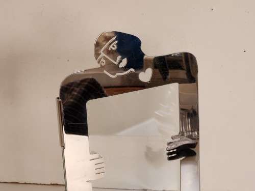 VINTAGE CARROL BOYES FUNCTIONAL ART 18/8 STAINLESS STEEL PHOTO FRAME