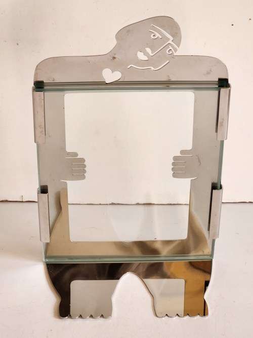 VINTAGE CARROL BOYES FUNCTIONAL ART 18/8 STAINLESS STEEL PHOTO FRAME