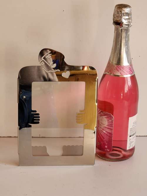 VINTAGE CARROL BOYES FUNCTIONAL ART 18/8 STAINLESS STEEL PHOTO FRAME