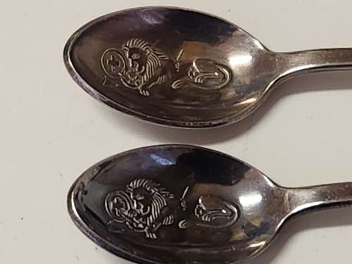 BOXED SET OF SIX ROLEX BUCHERER B 100 12 SILVER PLATED SPOONS, WEIGHING 88 GRAM