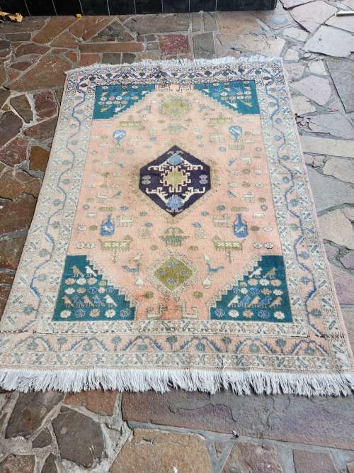 VINTAGE PURE WOOL, HAND WOVEN  PERSIAN CARPET, MEASURING 2.02 X 142 METRE
