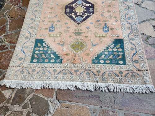 VINTAGE PURE WOOL, HAND WOVEN  PERSIAN CARPET, MEASURING 2.02 X 142 METRE