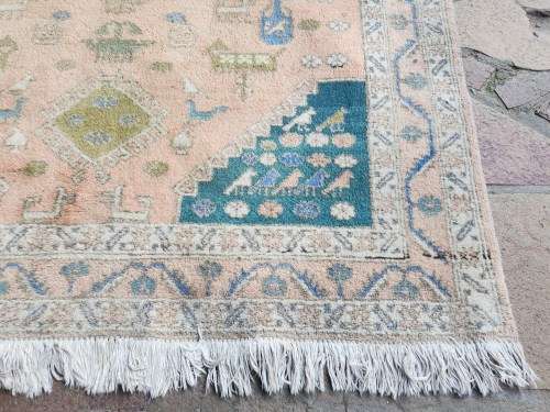 VINTAGE PURE WOOL, HAND WOVEN  PERSIAN CARPET, MEASURING 2.02 X 142 METRE