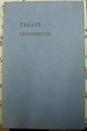 Essays uit Versamelde werke van Langenhoven  CJ Langenhoven, 5de druk 1960