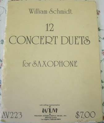 12 CONCERT DUETS FOR SAXOPHONE - WILLIAM SCHMIDT