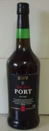 KWV FULL RUBY PORT 19.5% VOL. (BEFORE 1990)