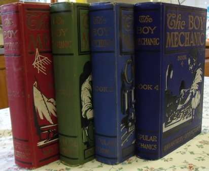 THE BOY MECHANIC  - Popular Mechanics - Complete set of four books. Published 1915-1925