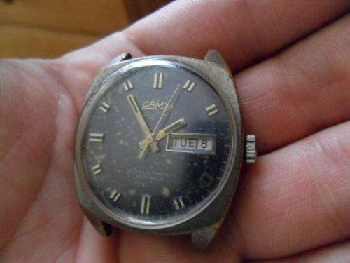 CAMY GENEVA SUPERAUTOMATIC 25 JEWELS SWISS  DAY DATE WATCH GENTS
