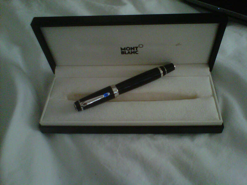 MONT BLANC BOHEME BLUE BALLPOINT PEN IN ORIGINAL BOX WITH BOOKLET