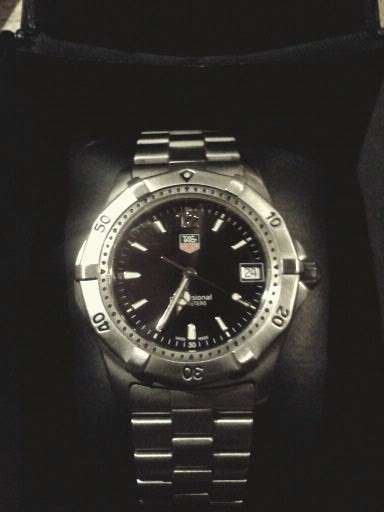 TAG HEUER PROFESSIONAL GENTS WATCH IN ORIGINAL BOX WK1110-0  CRAZY R1 START