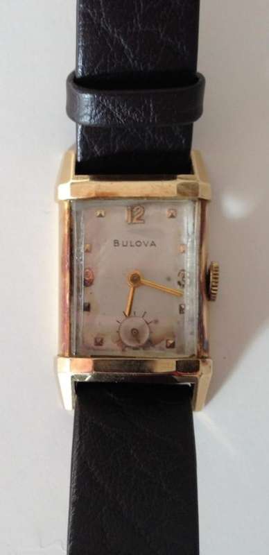 BULOVA ANTIQUE GENTS 14kt  GOLD WATCH