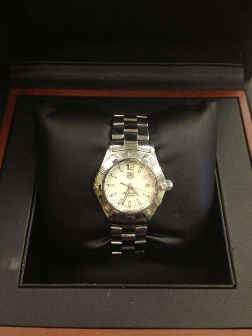 TAG HEUER LADIES AQUARACER MOTHER OF PEARL WATCH @ CRAZY R1 START