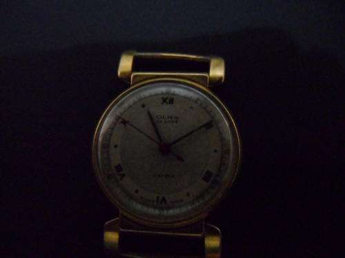 Olma gents  gold automatic 17jewels  rare antique gents watch