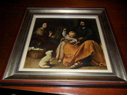 Vintage framed oil painting