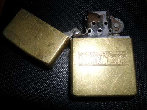 GENUINE ZIPPO GOLD  DIONYSIS RESTUARANT LIGHTER!!!!