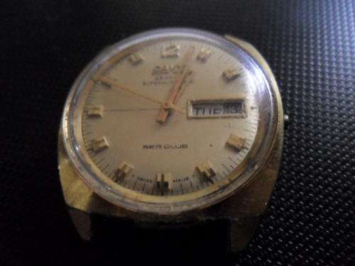 RARE  GOLD CAMY GENEVA SEACLUB SUPERAUTOMATIC WATCH