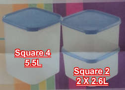Tupperware - SPACE SAVER SQUARE SET