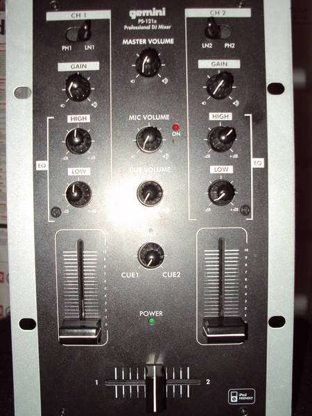 GEMINI PS-121X 2CHANNEL PROFESSIONAL DJ MIXER