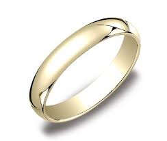 Solid 9ct yellow gold 4mm D-shape wedding band. Size N. New hallmarked!