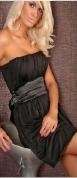 BRAND NEW - STUNNING LADIES PURPLE OR BLACK BOOBTUBE DRESS