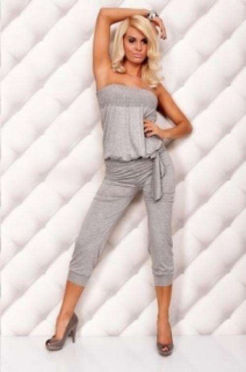 BRAND NEW - STUNNING GREY ONE PIECE JUMP SUIT