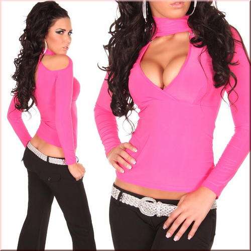 BRAND NEW - SEXY PINK LONG SLEEVED TOP