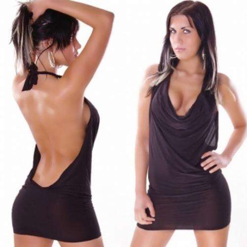 BRAND NEW - SEXY SUMMER HOLTERNECK DRESS - PINK, BLACK