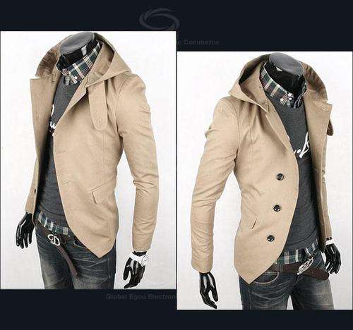 BRAND NEW - MEN'S KHAKI HOODIE COAT