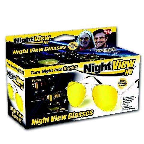 As Seen on Tv Night View Nv Glasses Aviator NightView 100% protection